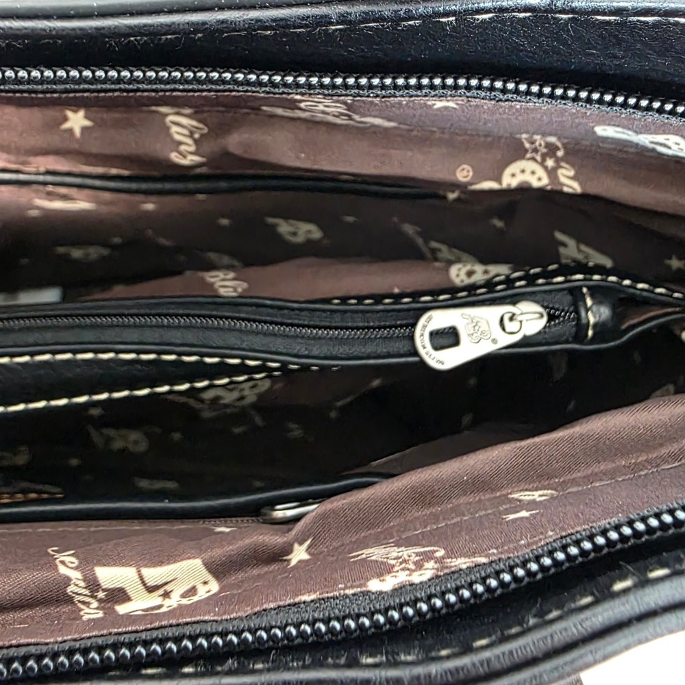 American Bling Black Western Paisley Handbag and Wallet 2-Piece Set AB-G7706WBK - Picture 8 of 13